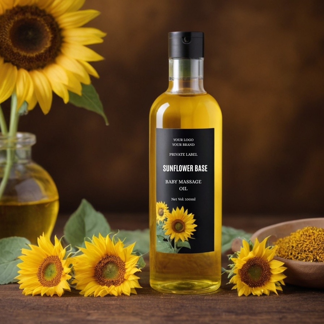 Private-Label-Baby-Massage-Oil-with-Sunflower-Base