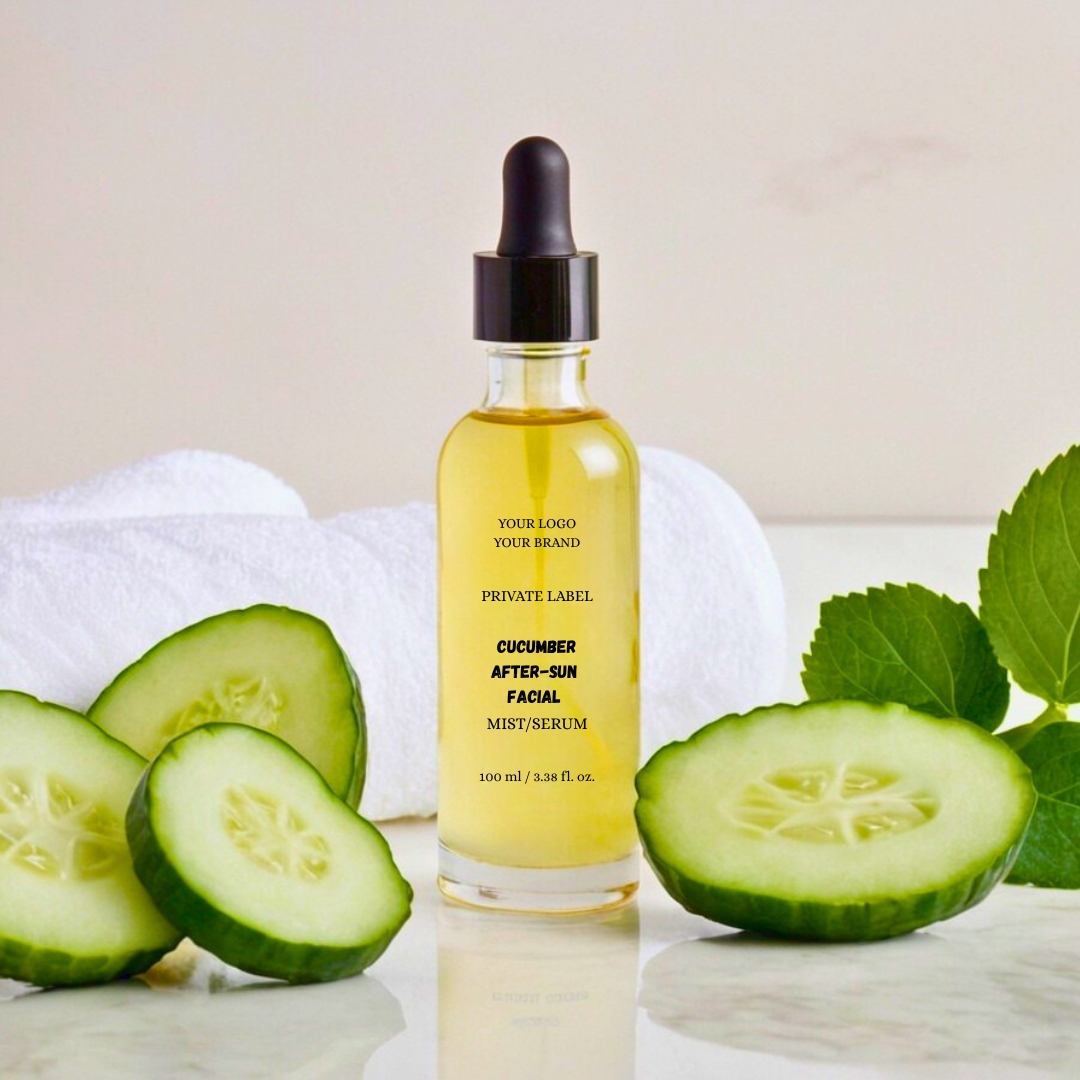 Private-Label-Cucumber-After-Sun-Facial-Mist-Serum-manufacturer