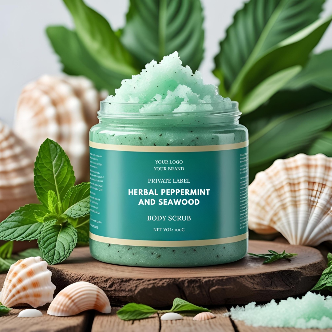 Private-Label-Herbal-Peppermint-and-Seawood-Body-Scrub