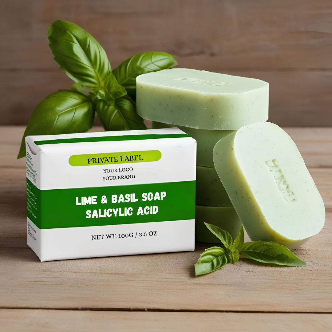 Private-Label-Lime-&-Basil-Soap-Salicylic-Acid
