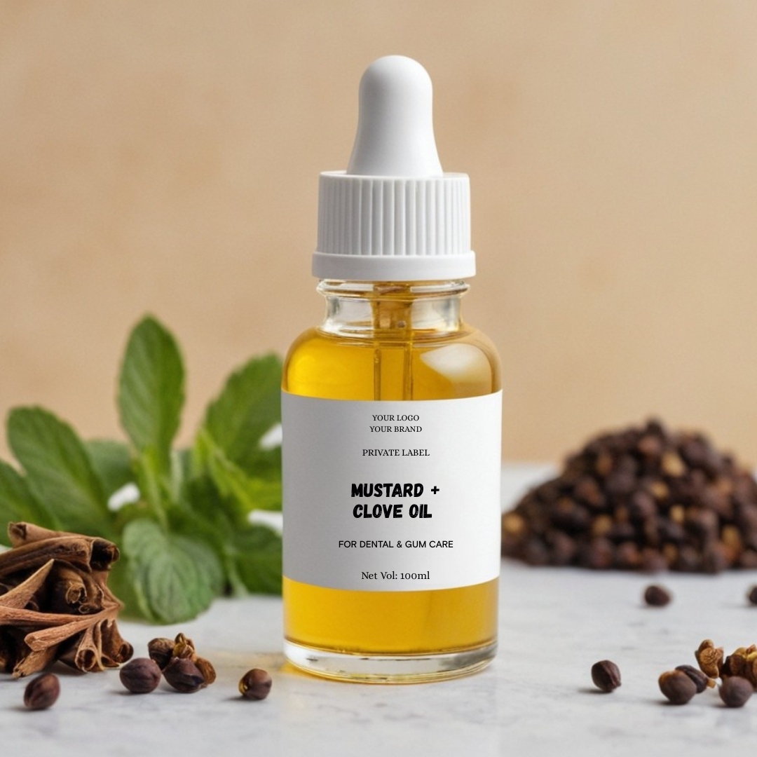 Private-Label-Mustard-Clove-Oil-for-Dental-&-Gum-Care-manufacturer