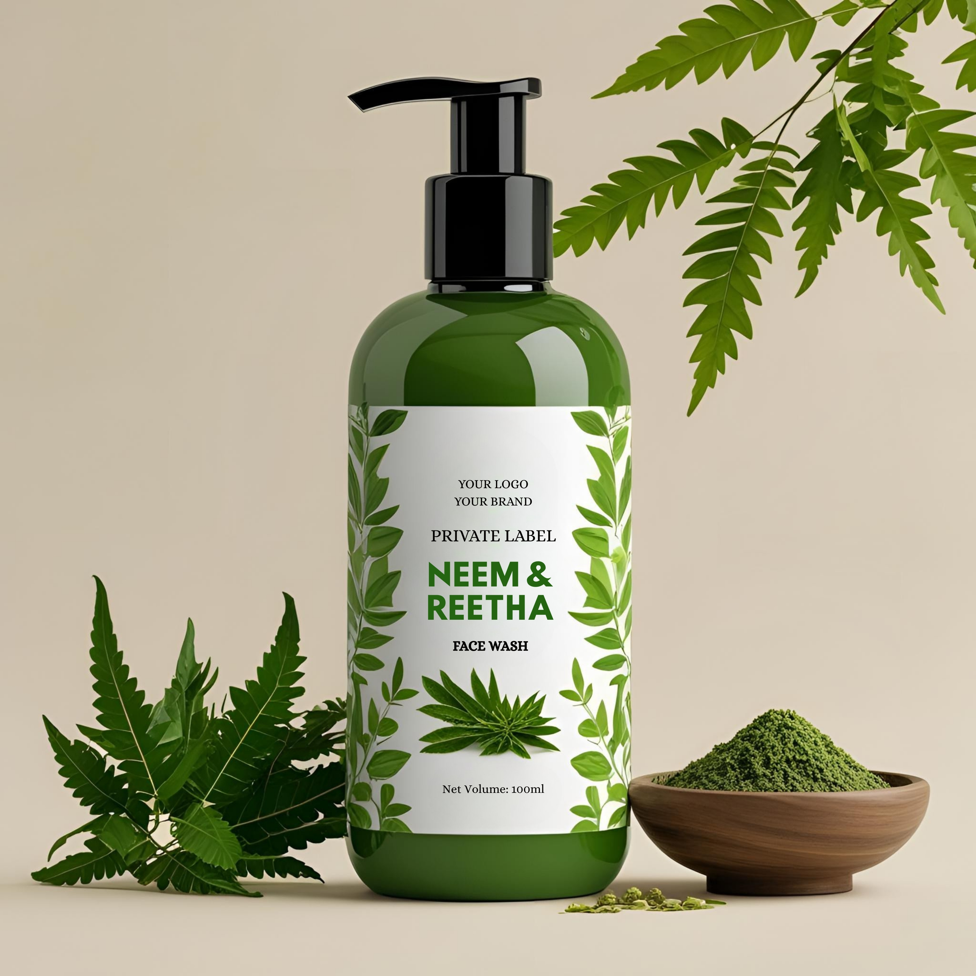 neem face wash manufacturer,Reetha face wash manufacturer,private label facewash