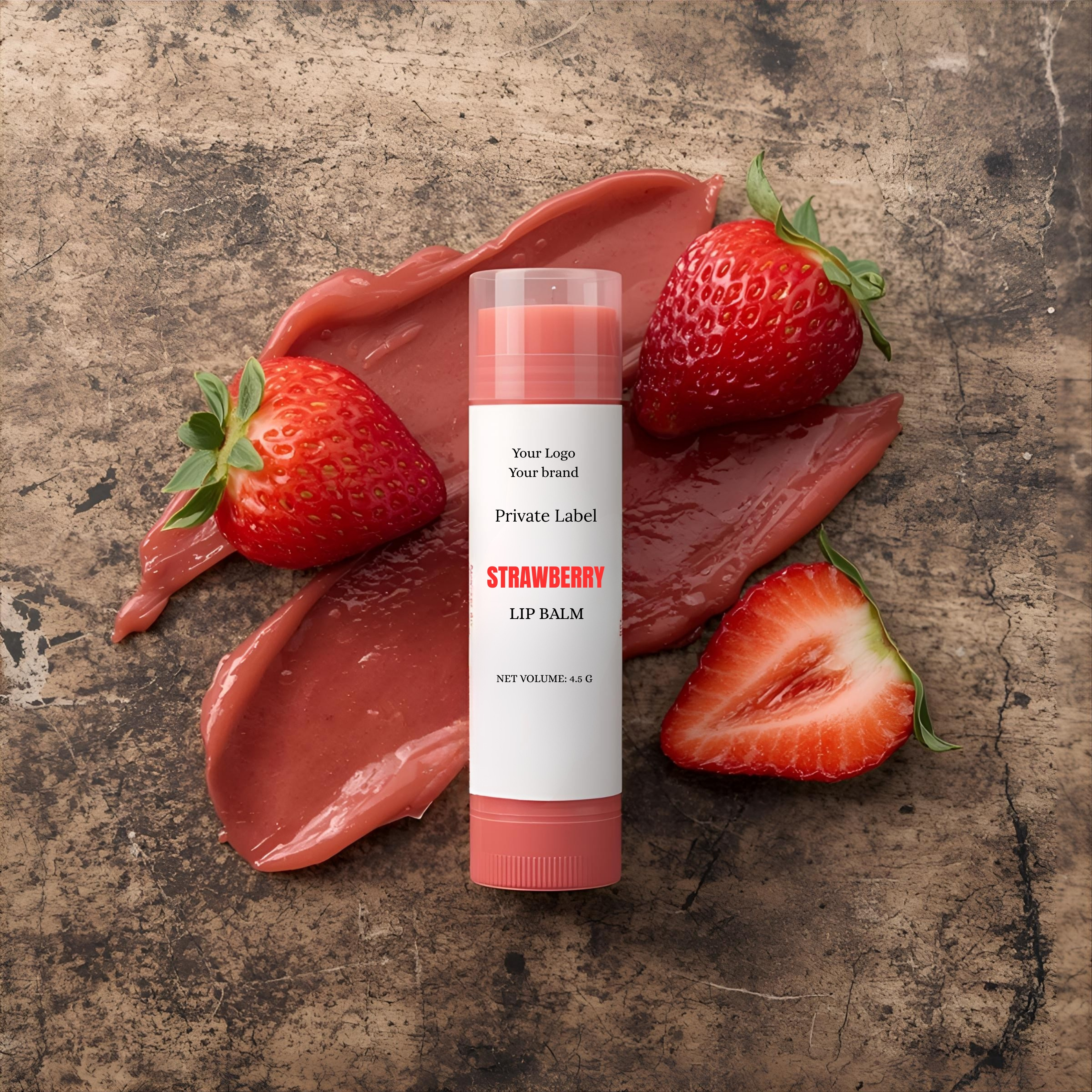 Strawberry lip balm for pink lips,organic lip balm,lip balm supplier