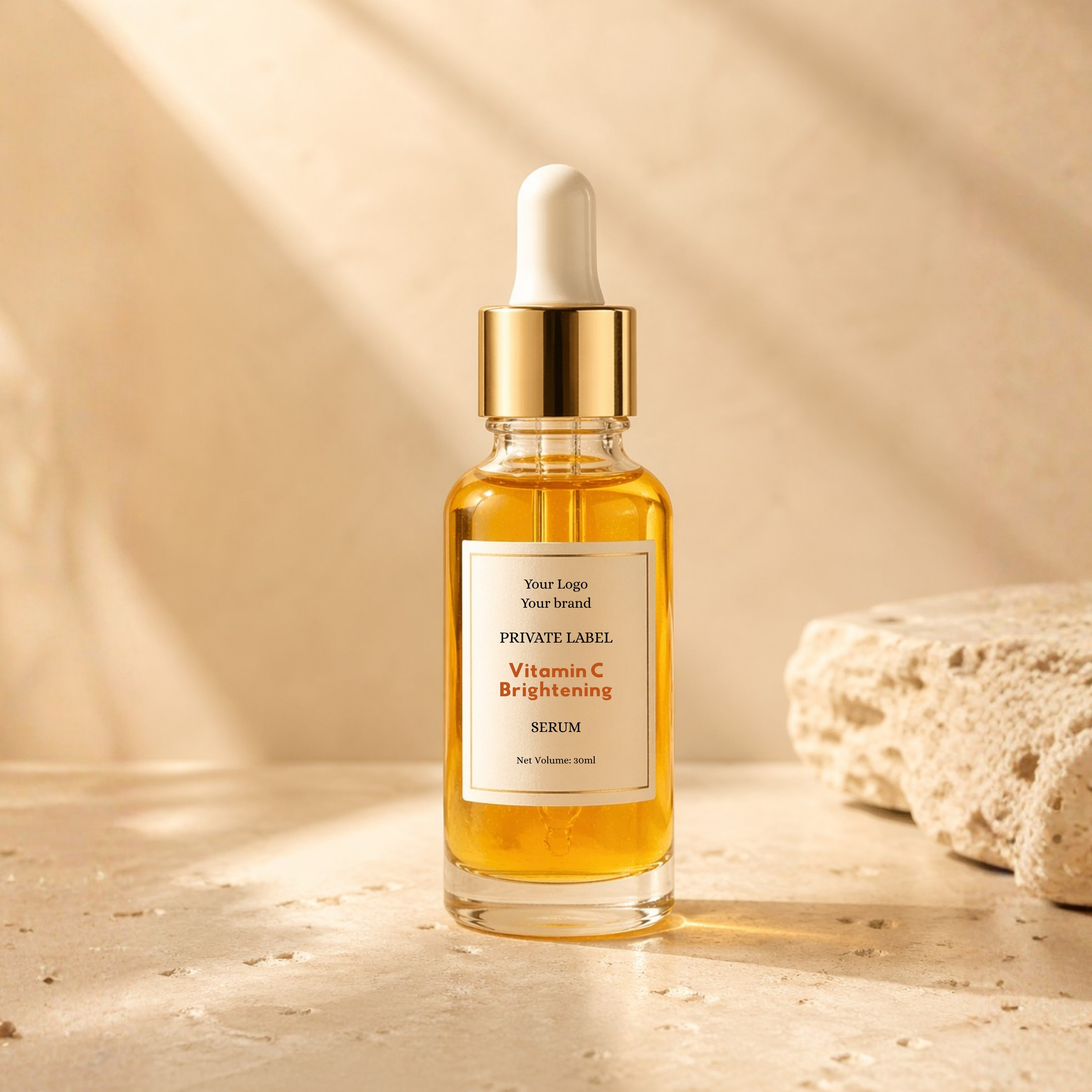  skin care products manufacturers in india, Private Label Vitamin-C Brightening Serum, skincare manufacturer